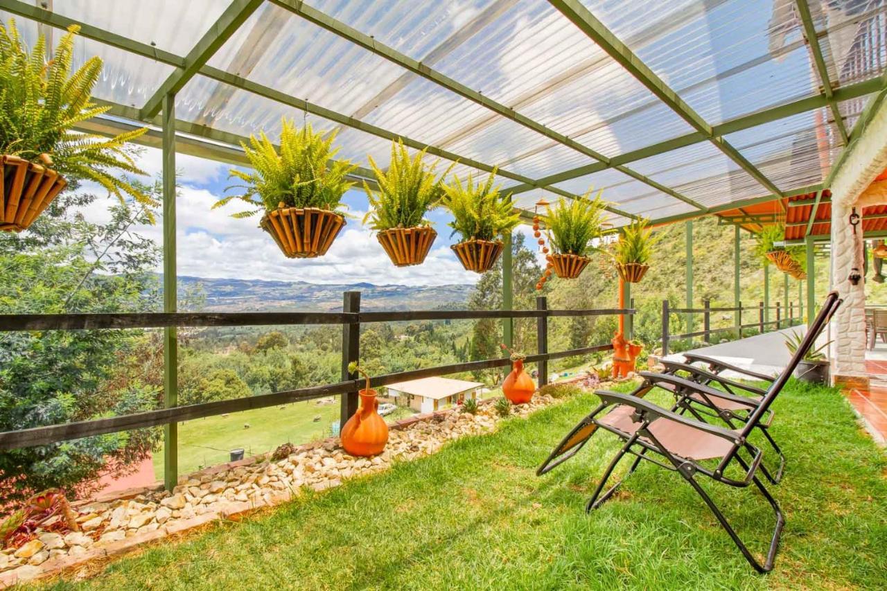 Cabana Tipo Glamping Savieza Life Experience Nemocon Exterior photo